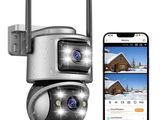 une image représentant un appareil photo et un téléphone portable sur fond blanc
