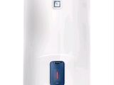 a close up of a water heater on a white background