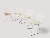 Design Harry BERTOIA, édition KNOLL - Suite de quatre chaise…