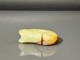a piece of fruit that is sitting on a table
