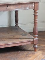 TABLE DE METIER rectangulaire en chêne mouluré à quatre pied… (photo 5)