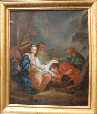 une image représentant un tableau où l'on voit une femme en train de lire un livre à un homme