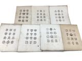six books with chinese writing on them sitting on top of each other