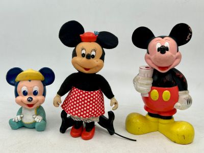 379 / CH-C5 / Mickey Mouse, lot de 3 figurines en plas…