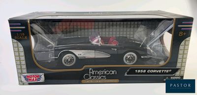 toy car in a box on a white background with a black and white background