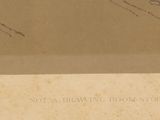 a drawing of a man riding a horse on the beach