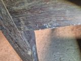 a close up of a piece of wood on the ground