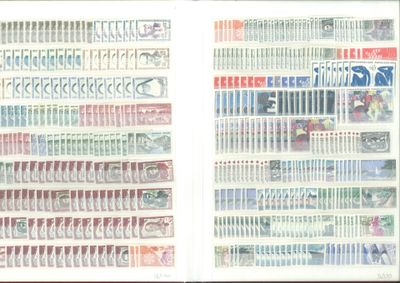 a picture of a book with a lot of stamps on it