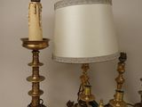 a lamp that is next to a lamp that is on a table
