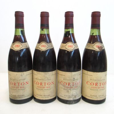 4 Blles CORTON Clos du Roi mise Daniel Sénard Prop. 1982 - Photo 1