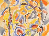 une image représentant un tableau de fleurs sur fond blanc