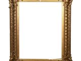 a gold frame with a white background and a white background