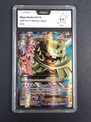 a close up of a card on a table with a black background