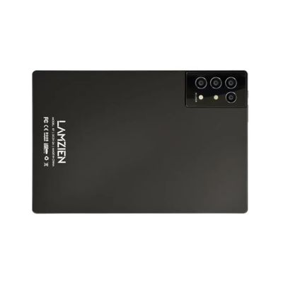 the back of a black phone with a camera attached to it