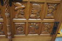 grande armoire de style flamand - chêne - richement sculptée… (photo 6)