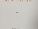 the cover of the book decouvetes by charles vidrac