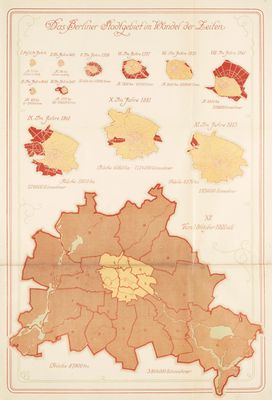 une vieille carte de Londres indiquant l'emplacement des arrondissements