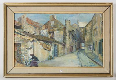 MOORE Fitzgerald (XXe) - "La rue", huile sur toile, signée e…