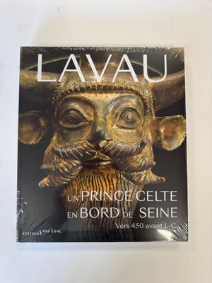 the cover of the book lavau, with an image of a horned head
