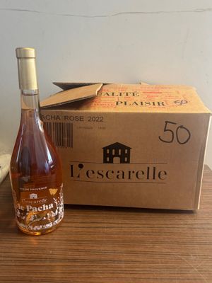 6 B. vin rosé domaine de L'escarelle - cuvée PACHA - 2022 - TVA RÉC. - - Photo 1