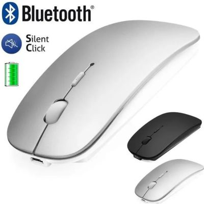 une image représentant une souris sans fil dotée d'un bouton Bluetooth