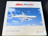 image encadrée représentant une maquette d'un avion de ligne à réaction des États-Unis d'Amérique