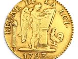 l'image d'une pièce d'or ornée d'un ange