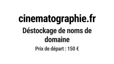 Nom de domaine cinematographie.