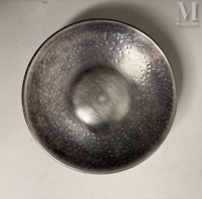 Christian DIOR Coupe vide poche en métal argenté