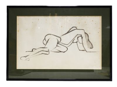 Suzanne TOURTE attribué à : Femme nue allongée.