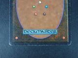 a picture of a deckmaster card that is in a plastic case