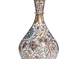 an image of a decorative glass vase on a white surface