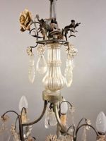 Lustre en métal à six bras de lumiere, la structure ondulée … (photo 4)