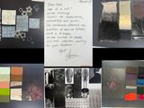 de nombreuses photos de différents tableaux accrochés au mur