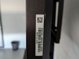 a close up of a tv screen with a barcode on it
