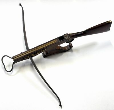 a gun that is sitting on top of a table