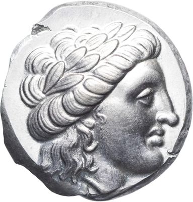 an image of a coin with a woman ' s head on it