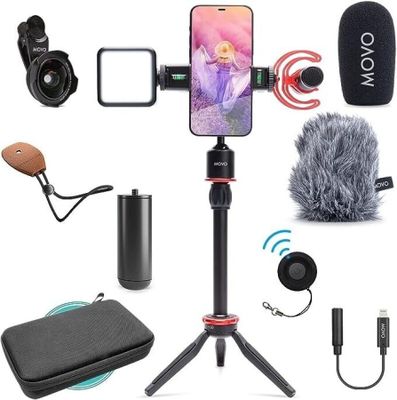 5526-1690 /  Kit Vlogging pour iPhone - Movo iVlog1 - Kit d'appareilla - Photo 1