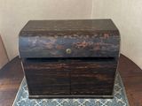 a small wooden box on top of a table