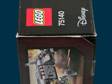 a box with a lego train on it on a blue background