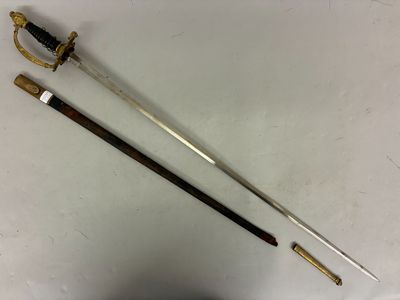 two swords and a sword on a white surface