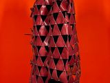 this image may contain a mannequin with spikes and spikes on it