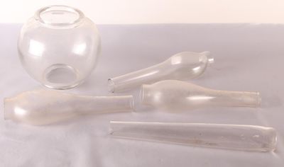 [ DIVERS ] ensemble de verres de lampes à huile En l'état