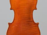 an old violin with a wooden back and a long neck