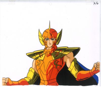 an image of a drawing of a man in a yellow and red outfit
