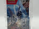 display case for a pokemon trading card game with a single card