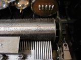 a close up of a machine that is on a table