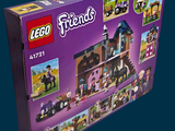 a box of lego friends set with a horse and carriage