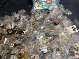 a pile of legos sitting on a black table