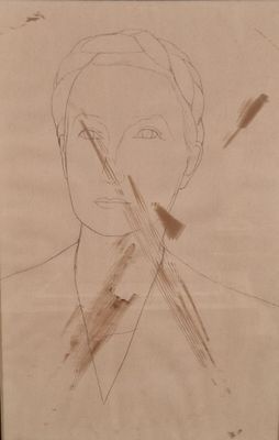 Ecole Moderne Portrait de jeune femme